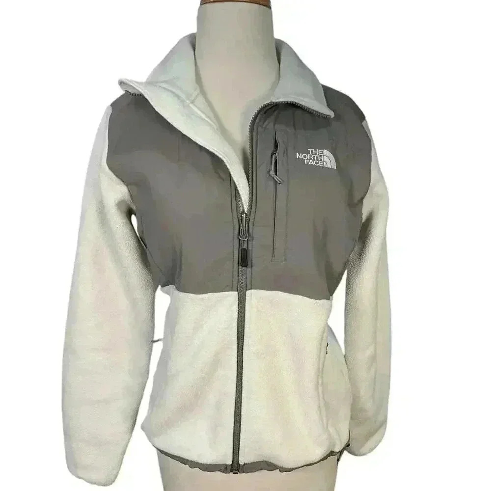 White North Face Denali Fleece Like New Size Small
